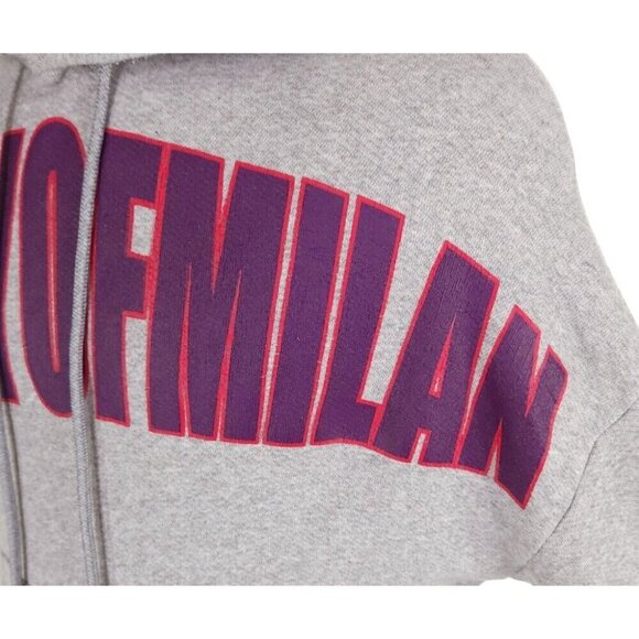 Marcelo Burlon County of Milan Logo Over Hoodie Size XS Mens Gray - Picture 5 of 16